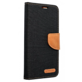 Diárové puzdro na Apple iPhone 6/6S Canvas čierne 