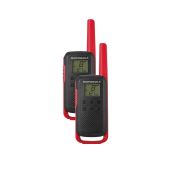 Vysielačka Motorola T42 twin-pack + nabíjačka červená