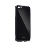 Plastové puzdro na Apple iPhone 12 Pro Max Glass čierne
