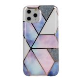Silikónové puzdro na Apple iPhone X/XS Cosmo Marble modro-ružové