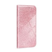Diárové puzdro na Samsung Galaxy A72 5G Forcell SHINING ružovo zlaté