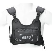 Sports bag on chest for mobile phone/keys black (4,5"-6,5")