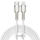 Dátový kábel Baseus Cafule Metal USB-C - Lightning  20W 2,0 m biely