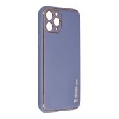 Plastové puzdro na Apple iPhone 11 Pro Forcell LEATHER modré