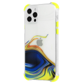 Silikónové puzdro na Samsung Galaxy A42 5G Water modré-žlté