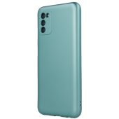 Silikónové puzdro na Motorola Moto E30/E40 Metallic svetlozelené