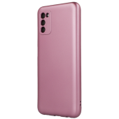 Silikónové puzdro na Motorola Moto E30/E40 Metallic ružové