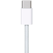 Kábel Apple Woven MQKJ32M/A, USB-C na USB-C 1m, biely (Blister)