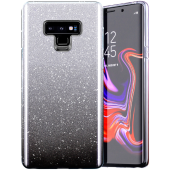 Silikónové puzdro na Samsung Galaxy A14 5G A146 Shine Bling čierno-strieborné