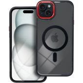 COLOR EDGE MAG COVER MagSafe Apple iPhone 15 black red