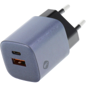 Forcell F-Energy GaN VT-31, 33W 3A, USB-C, USB-A, PD, Quick Charge 4.0, sivo-čierna