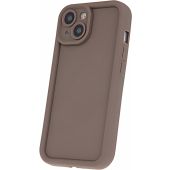 Rim TPU case Apple iPhone 15 Pro brown