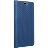 Obal LUNA Book Carbon Samsung Galaxy A36 5G A366 modrý