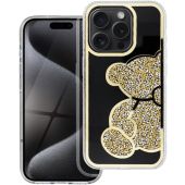 Obal TEDDY BEAR Case Apple iPhone 16e zlatý