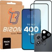 Ochranné sklo Bizon Edge 2 Pack Honor 400 Lite 5G (2+1 ks)