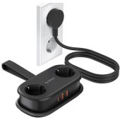 Orico AP3 20W GaN 5in1 Power Strip, 2xAC + 2xUSB-A + 1xUSB-C, čierna