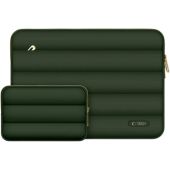 Tech-Protect Puffy Laptop 13-14" case + accessory bag army green