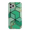 Silikónové puzdro na Apple iPhone 11 Cosmo Marble zelené                    
