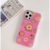 Plastové puzdro na Apple iPhone 12/12 Pro Classic Flower ružovo červené 