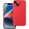 Silikónové puzdro na Apple iPhone 14 Silicone Mag Cover červené