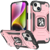 Odolné puzdro na Apple iPhone 15 Ring Armor Rugged ružové