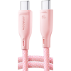 Joyroom Multi-Color Series SA34-CC3, USB-C na USB-C, PD 60W, 1m, ružový