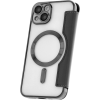 Diárové puzdro na Apple iPhone 15 Pro Max Smart Chrome Mag čierne