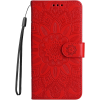 Obal MEZZO Book Motorola Moto G05/E15 mandala červený