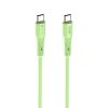 FORCELL F-ENERGY C347 Silicone, USB-C/USB-C, QC4.0 PD 5A 100W, 1m, zelený