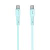 FORCELL F-ENERGY C347 Silicone, USB-C/USB-C, QC4.0 PD 5A 100W, 1m, modrý