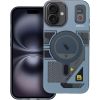 FORCELL F-PROTECT Levels with Dual Layer 4D technology, Miliatry Drop Tested, MagSafe, Apple iPhone 16 Plus cyber grey