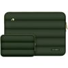 Tech-Protect Puffy Laptop 13-14" case + accessory bag army green