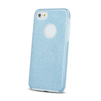 Silikónové puzdro Glitter 3v1 pre Apple iPhone 7 Plus 8 Plus modré