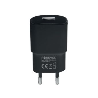 Sieťová nabíjačka Forever TC-01 USB 2A s káblom USB typ-C čierna