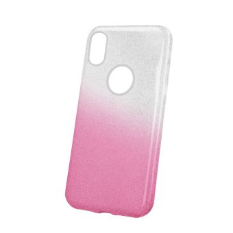 Silikónové puzdro Glitter 3v1 pre Huawei Y5 2018 ružové