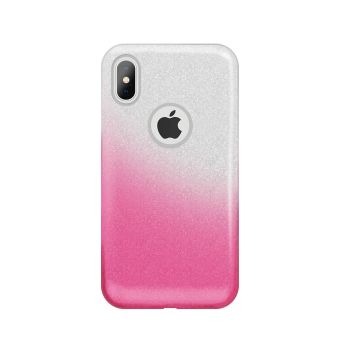 Silikónové puzdro Glitter 3v1 pre Huawei Y5 2018 ružové
