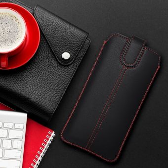 Univerzálne puzdro na Apple iPhone XR/11 Forcell Pocket Case Ultra Slim M4 čierne