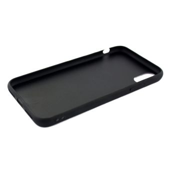 Plastové puzdro na Samsung Galaxy A6 Plus 2018 Heart Glass čierne