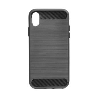 Silikónové puzdro Forcell Carbon pre Apple iPhone 11 čierne 