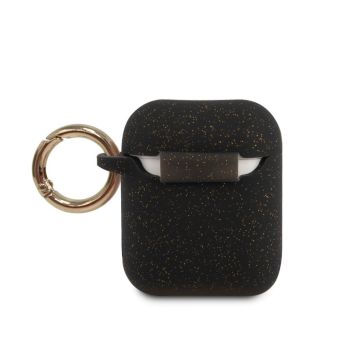 Guess Silicone Case AirPods 1/2 GUACCSILGLBK Black
