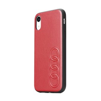 Kožené puzdro Audi na Apple iPhone 7 Plus/8 Plus červené 