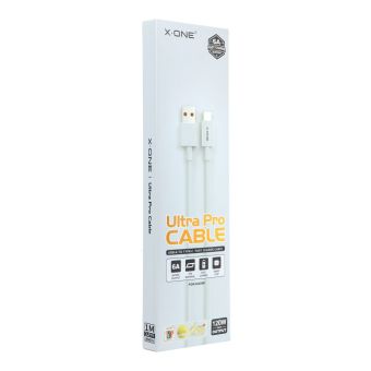 Kábel X-ONE USB-A/USB-C 1M; 6A; max 120W Xiaomi chip - biely (blister)
