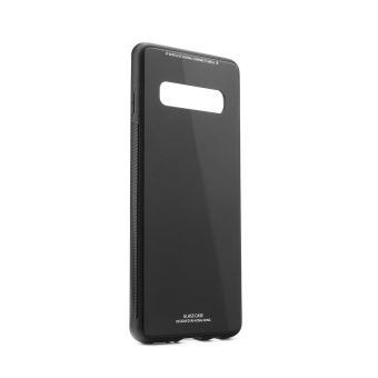 Plastové puzdro Forcell Glass pre Samsung Galaxy S20 Plus čierne
