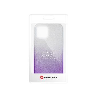 Silikónové puzdro na Samsung Galaxy S20 Forcell SHINING strieborno fialové