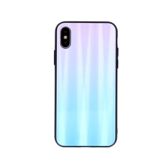 Plastové puzdro Aurora Glass pre Apple iPhone 7/8/SE 2020 modro-ružové