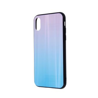 Plastové puzdro Aurora Glass pre Apple iPhone 7/8/SE 2020 modro-ružové
