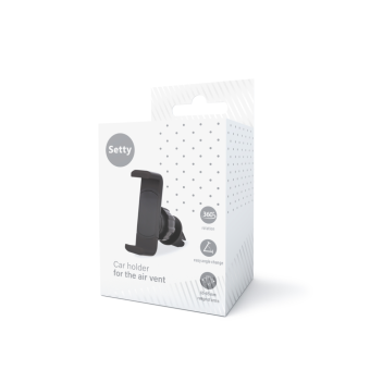 Setty US-01, držiak do auta do ventilačnej mriežky, čierny