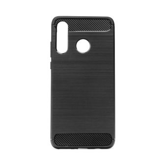 Silikónové puzdro Forcell Carbon pre Huawei P40 Lite čierne