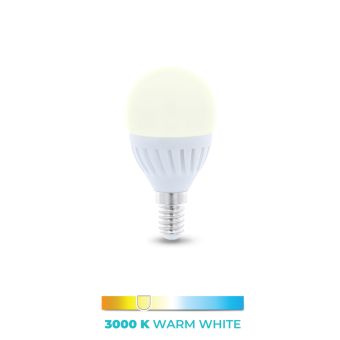 LED žiarovka Forever E14 G45 10W 230V 3000K 950lm keramická