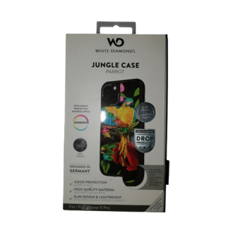 Odolné puzdro na Apple iPhone 11 Pro White Diamonds Tough Jungle papagáj